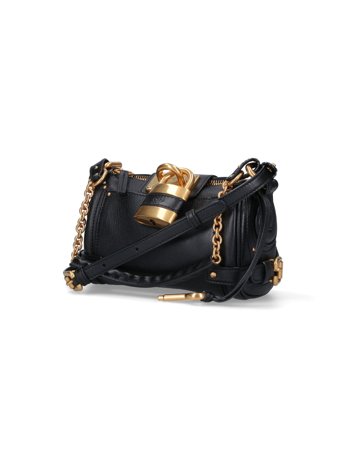 Black Paddington Textured Leather Bag