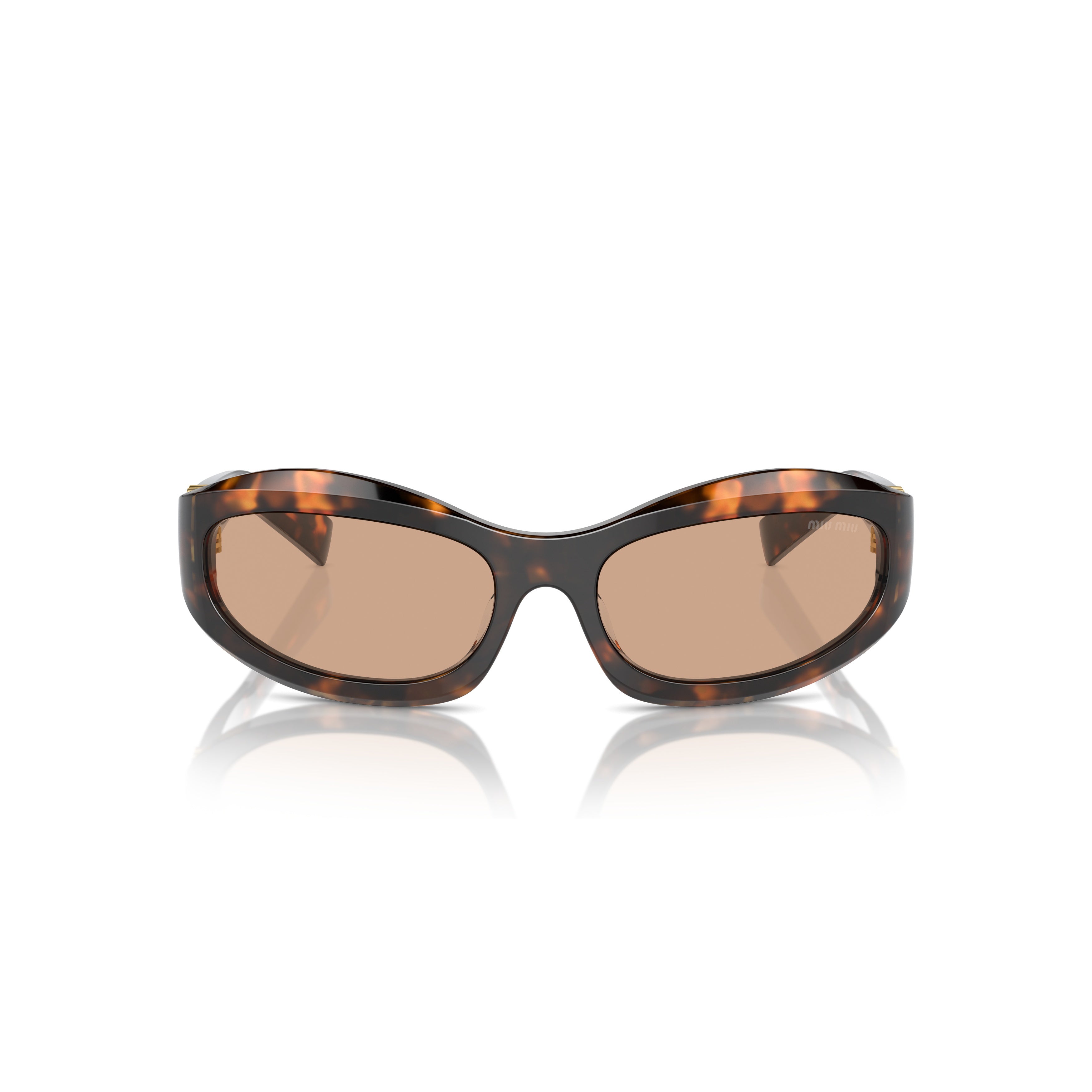 0mu 14zs Oval Tortoiseshell Sunglasses