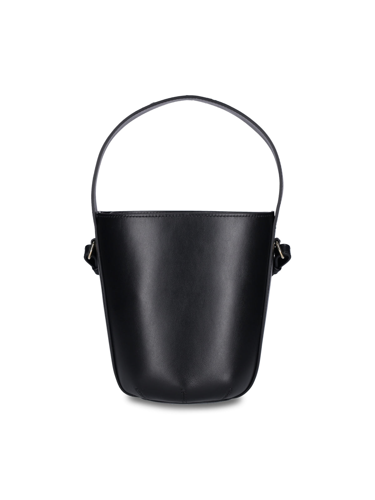 Black Sense Mini Leather Bucket Bag