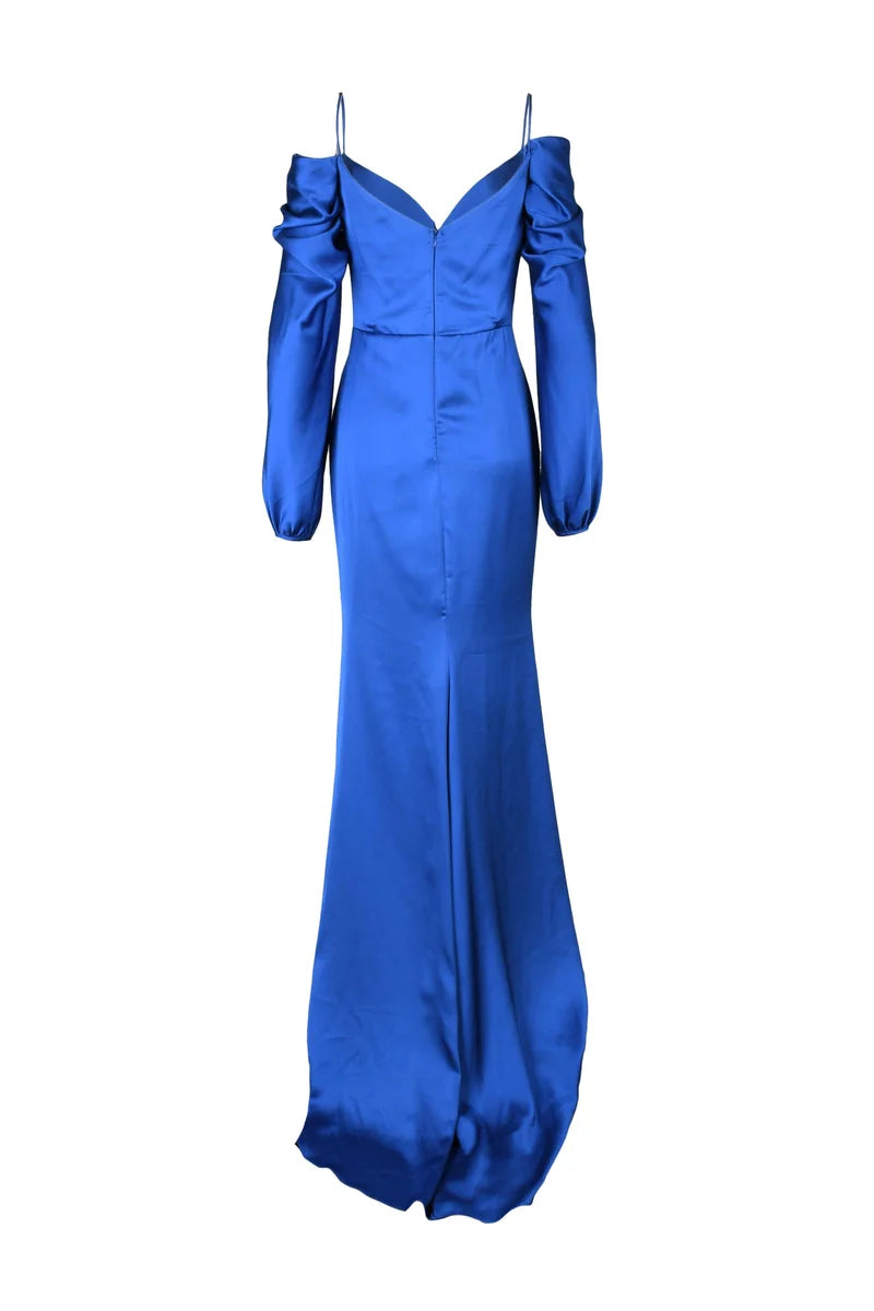 Long Dress Slit - Blue