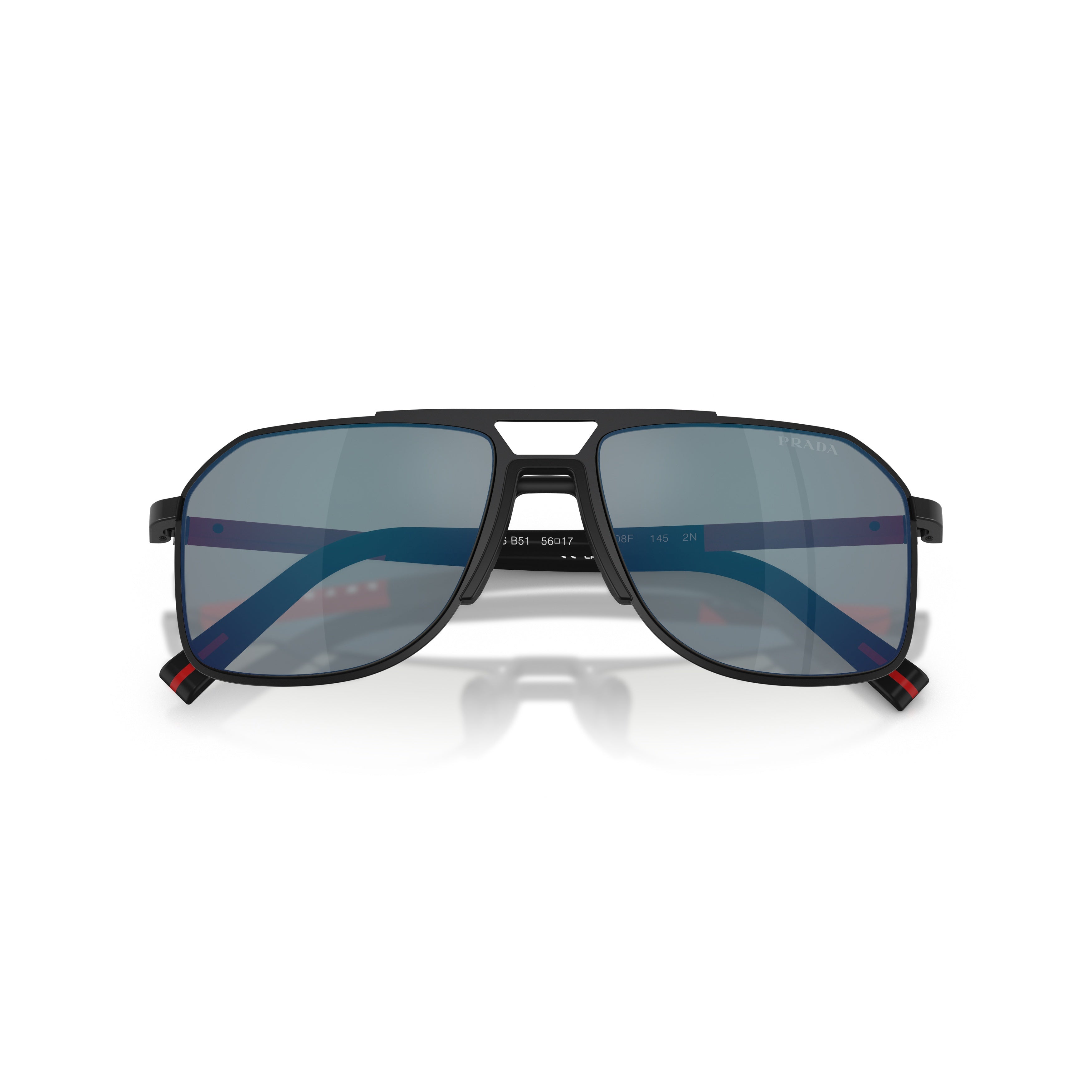 0ps B51s Double Bridge Metal Sunglasses
