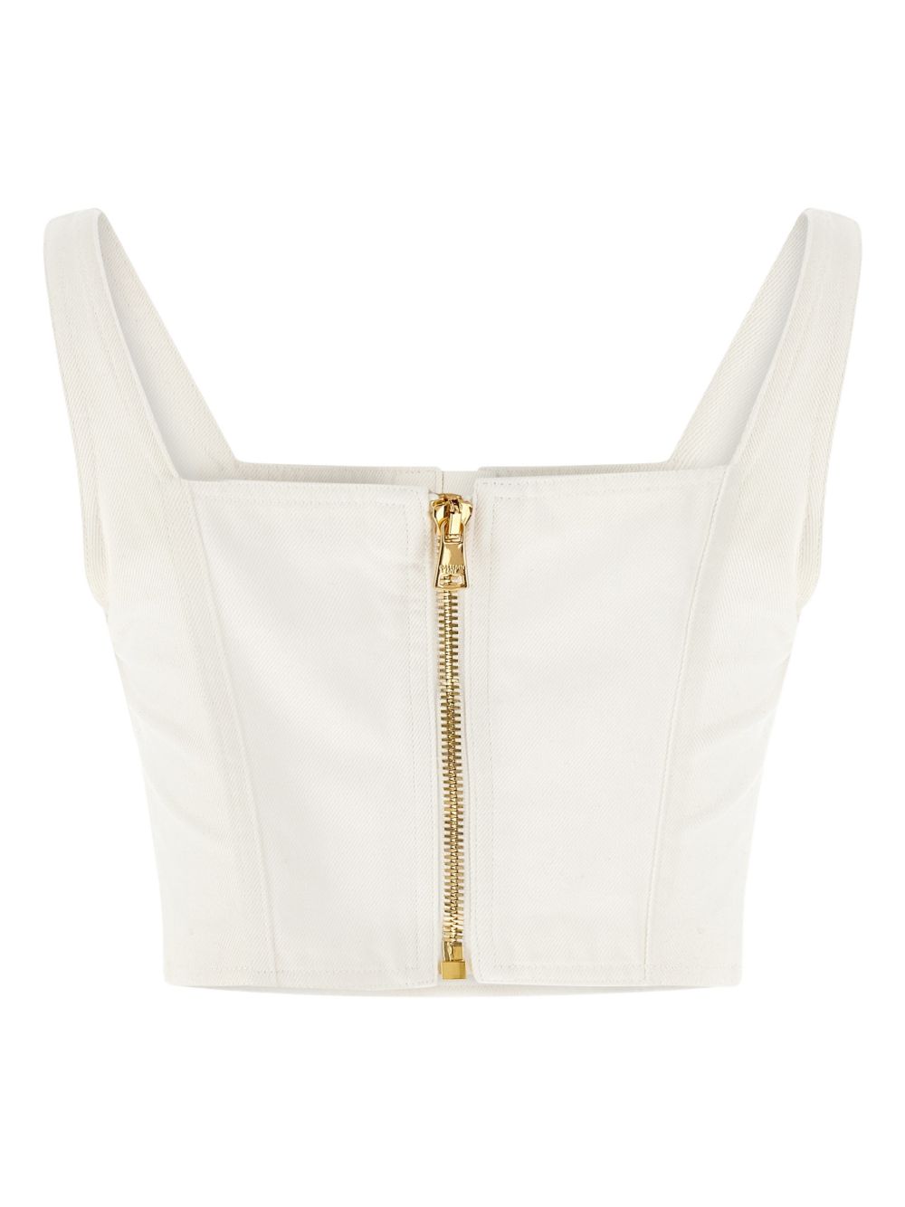 Structured Square Neck Crop Top