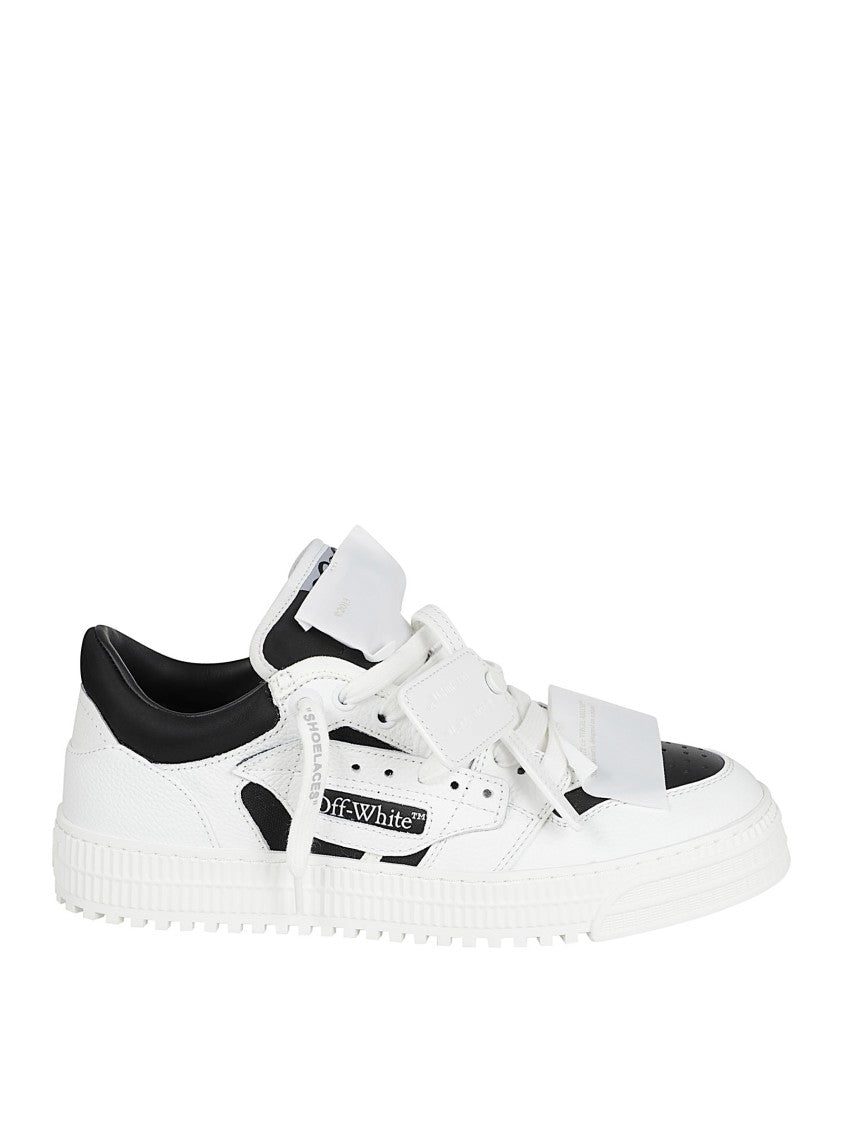 Layered Design Low-Top Sneakers With Textured Sole