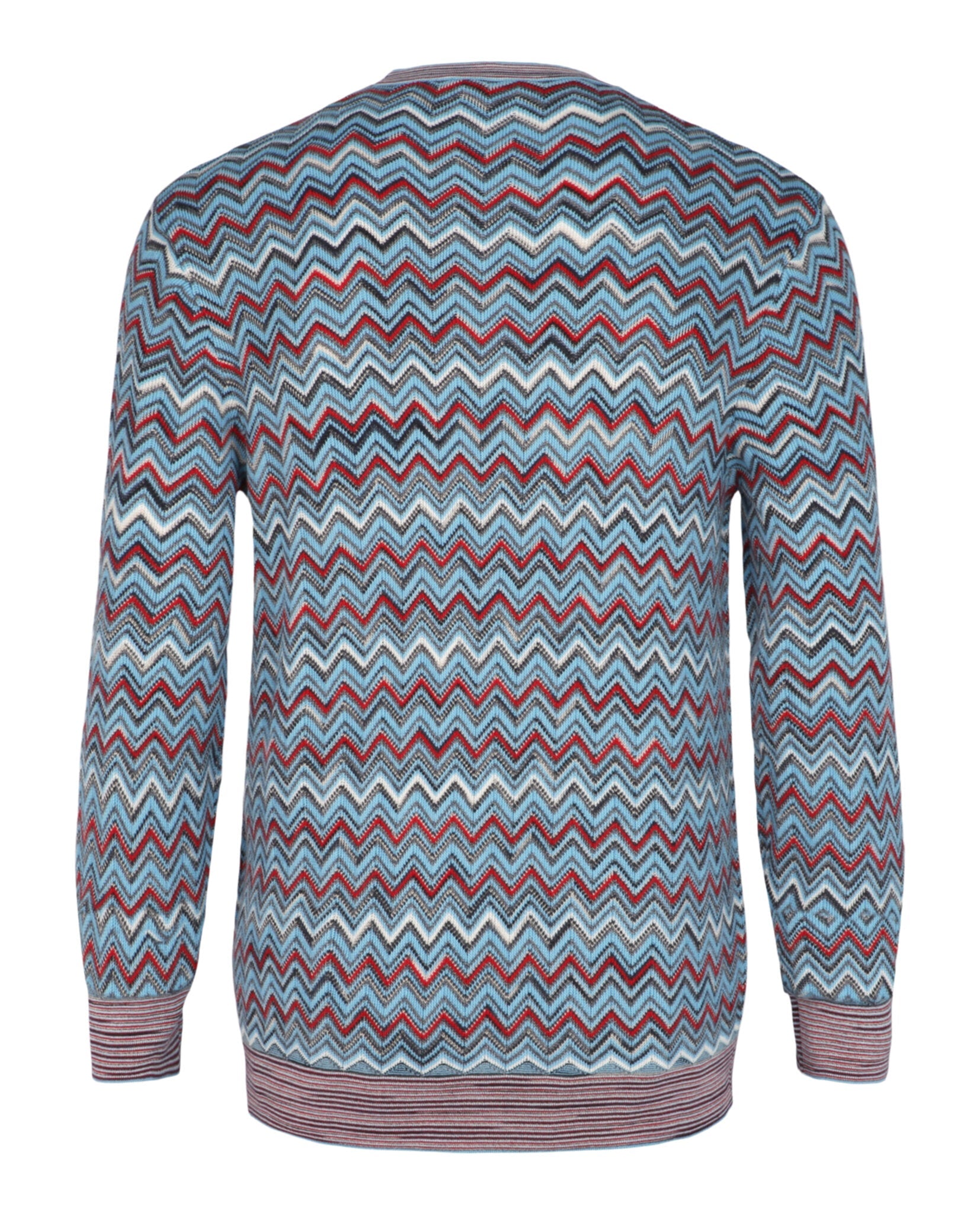 Zig-Zag Pattern Pullover Sweater