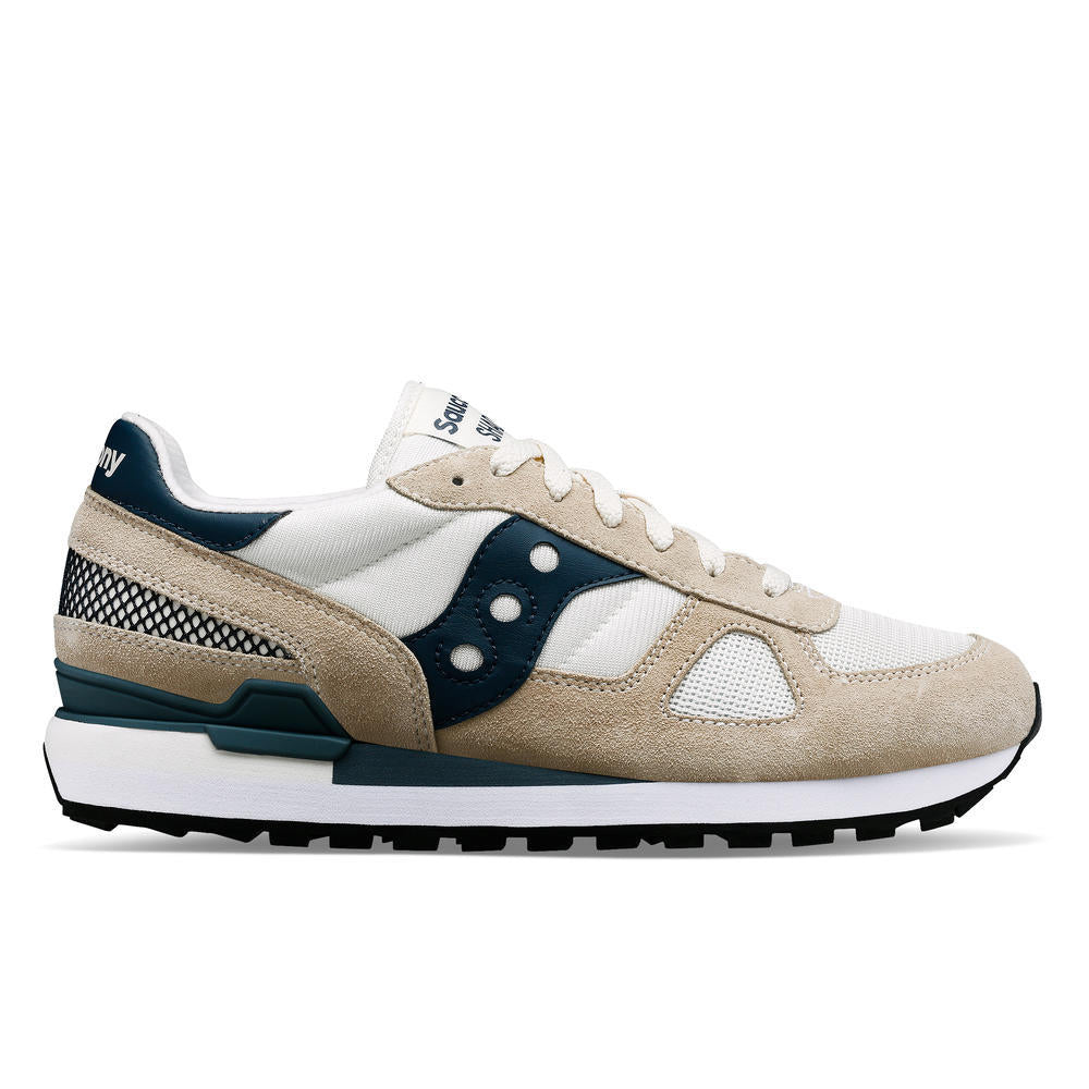 Beige Shadow Sneakers with Suede