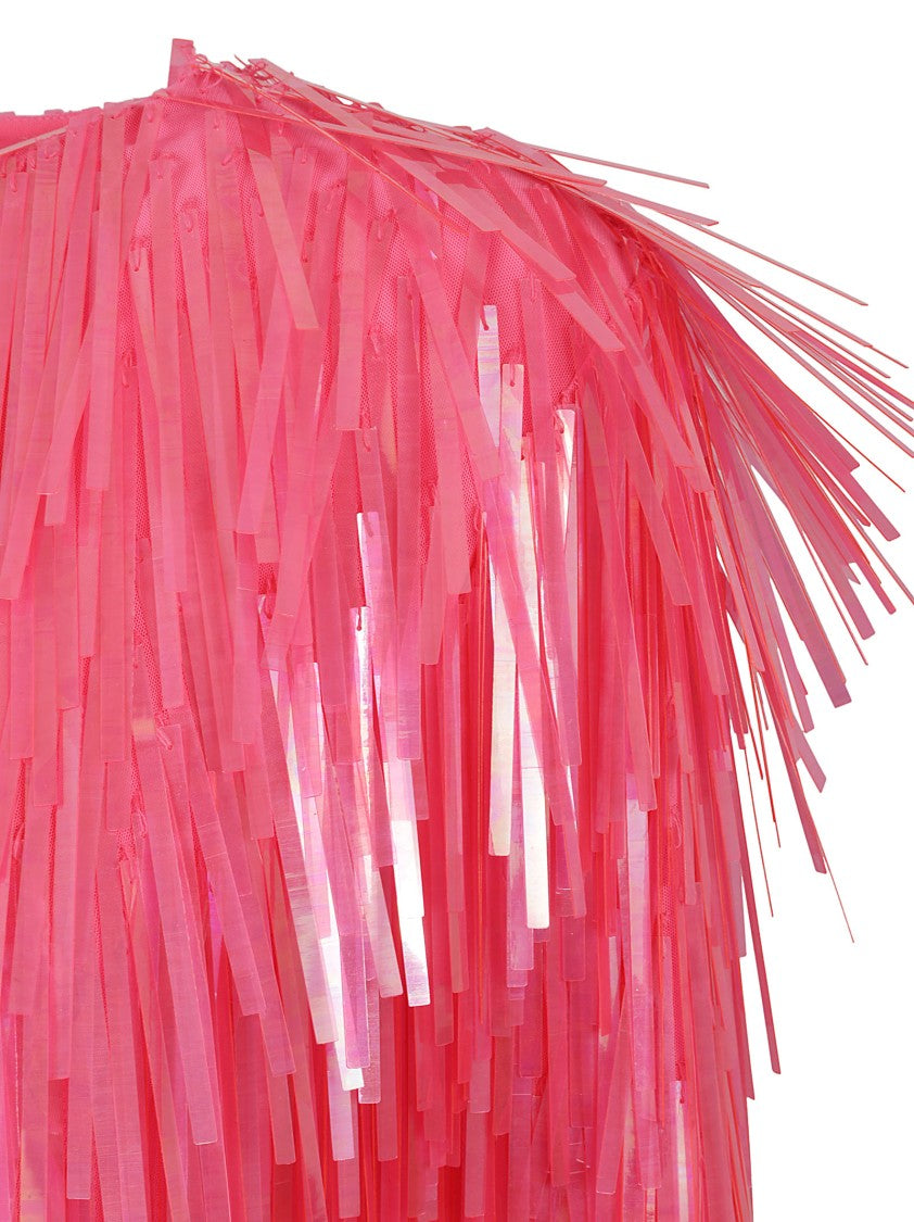 Fringed Top With Dynamic Texture