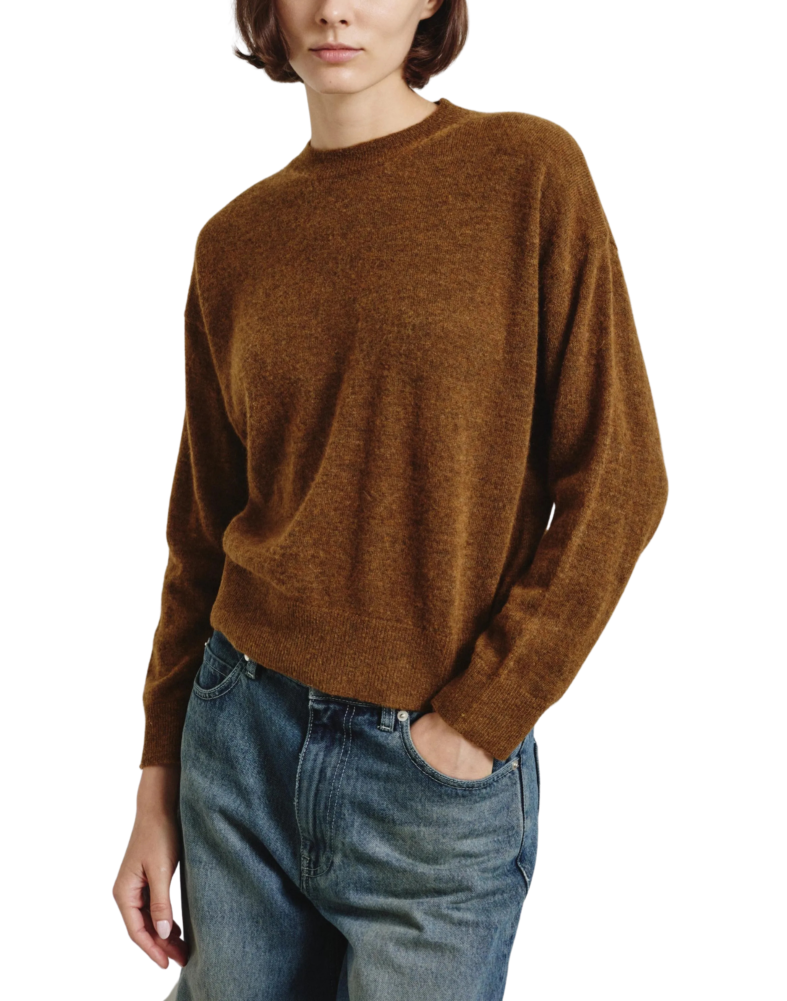 Contemporary Baby Alpaca And Wool Blend Sweater