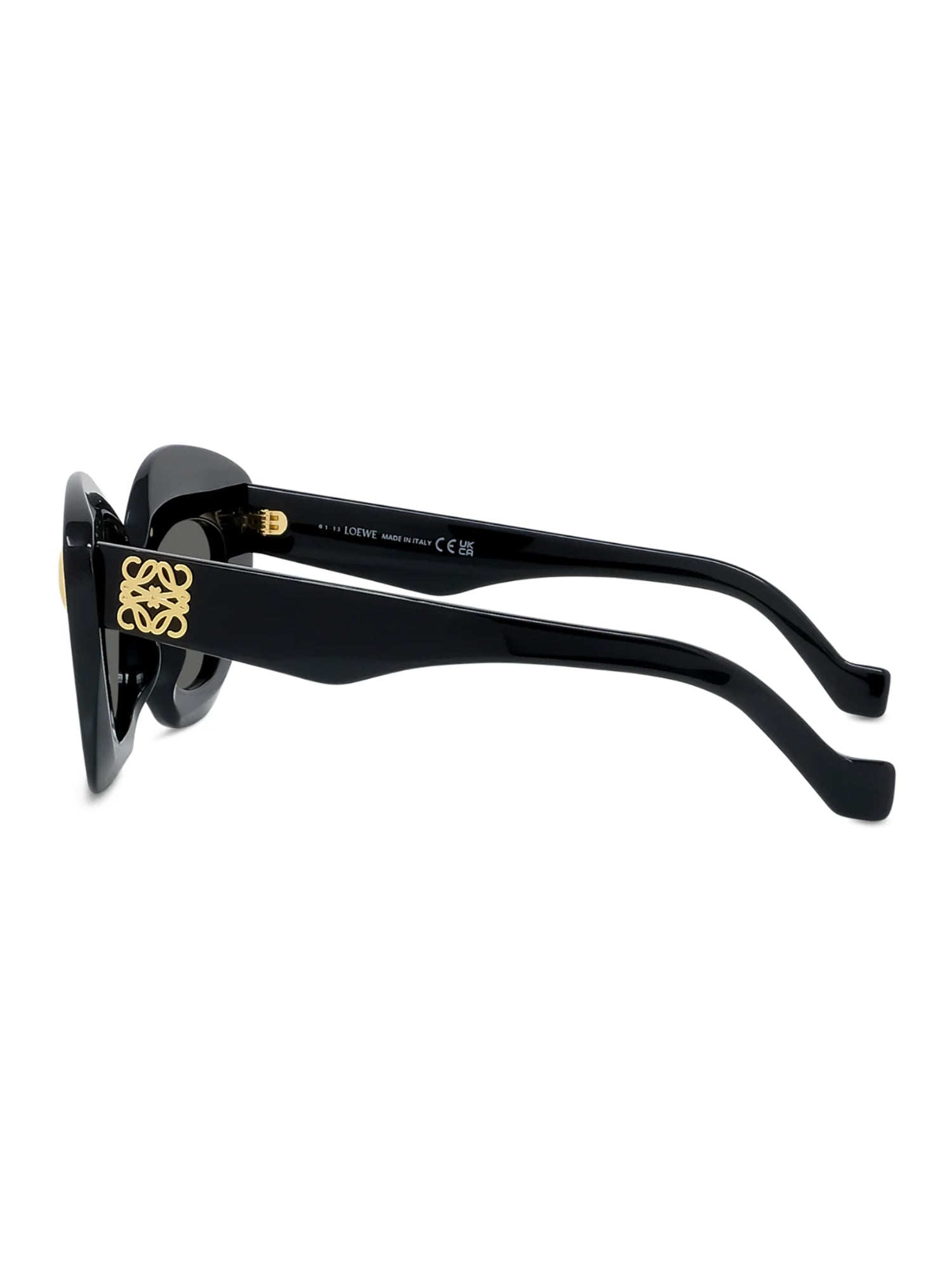 Cat-Eye Sunglasses With Gold Accents