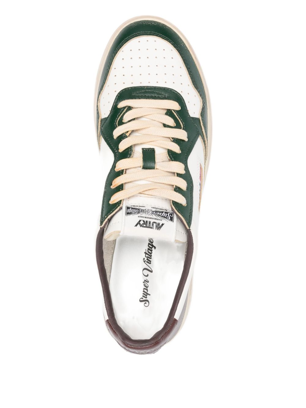 Low-Top Sneakers With Leather Panels