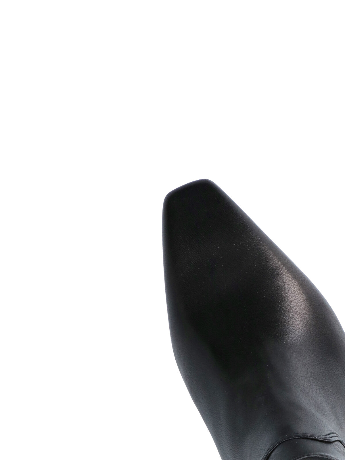 Black Stassi Pointed-Toe Leather Boots