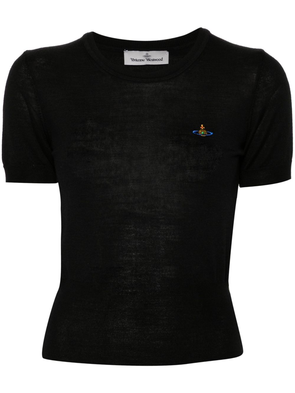 Merino Wool-Silk Blend Knit Top