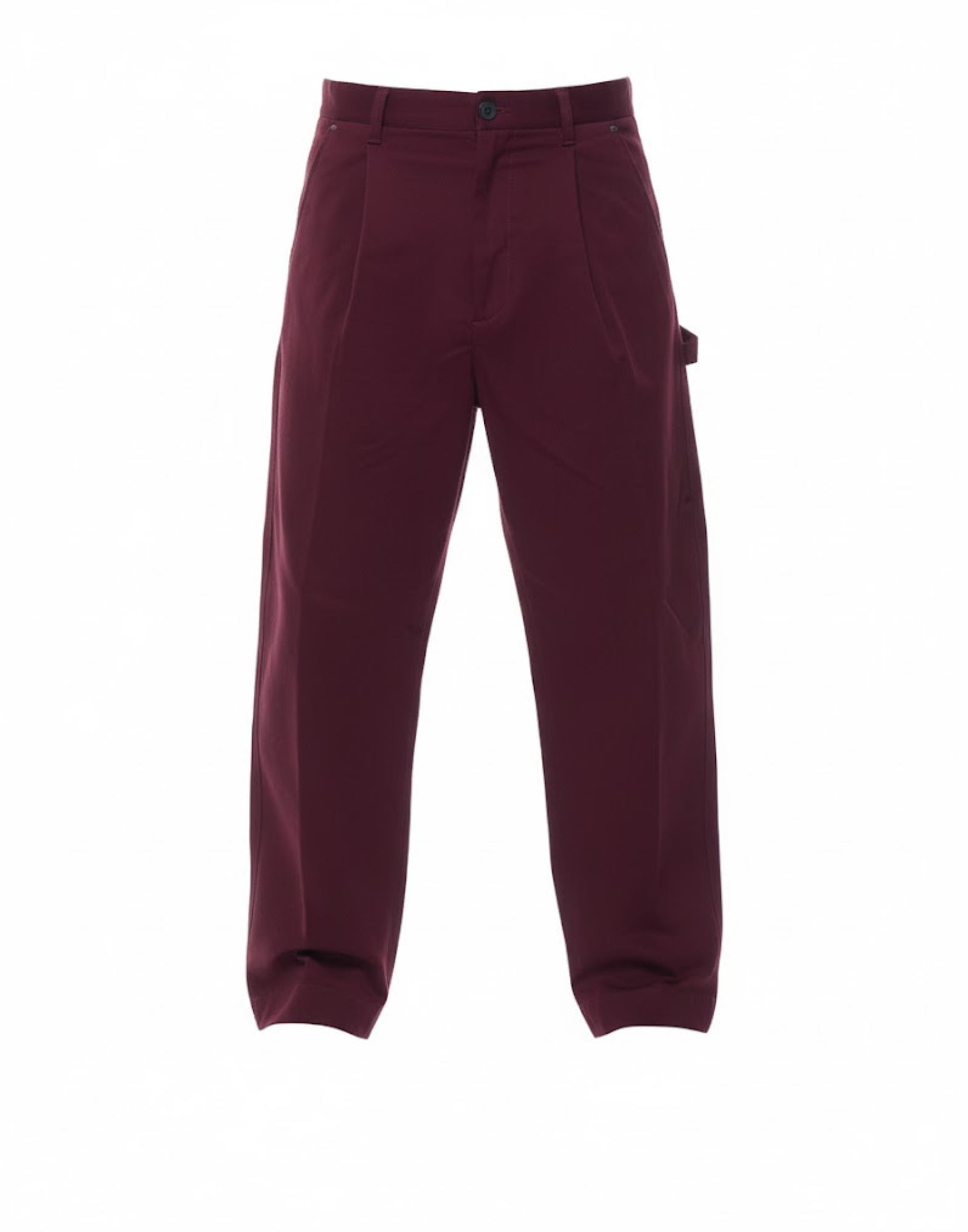 Carrot Fit Trousers In Deep Must Wine
