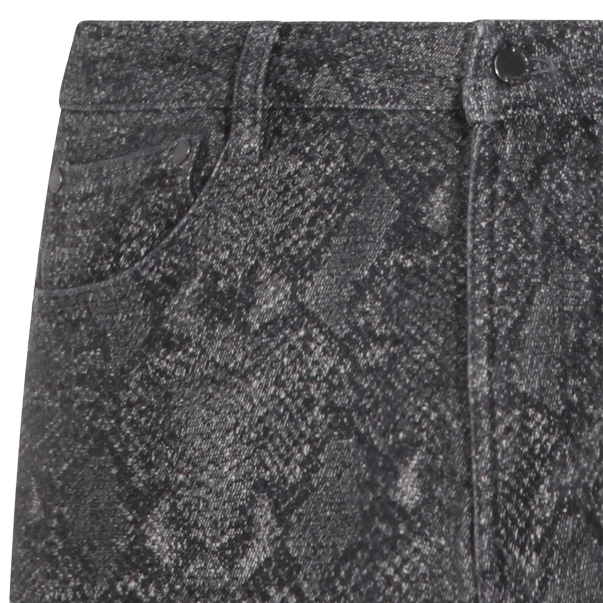 Straight-Leg Denim Trousers with Five-Pocket Styling