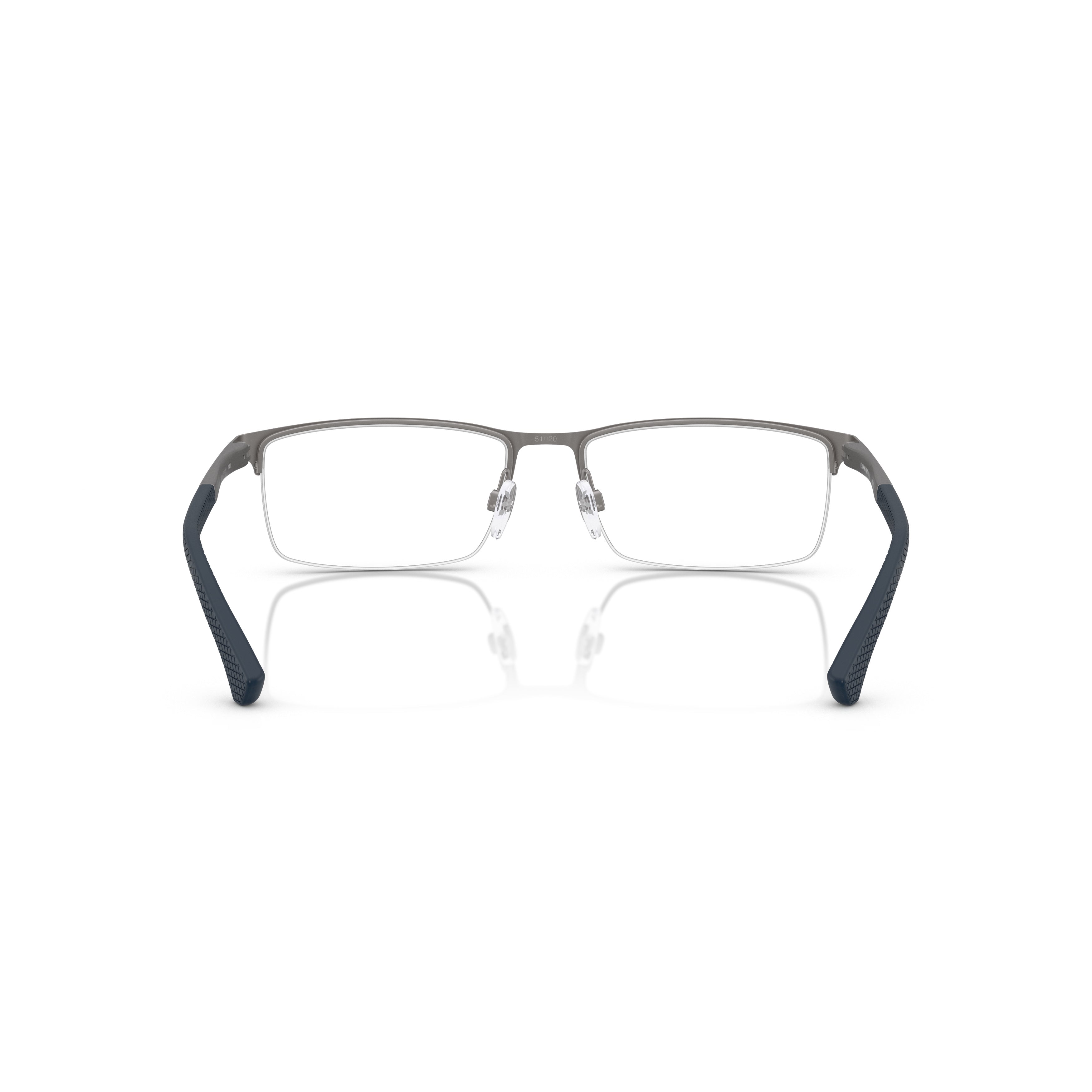 0ea1041 Rectangular Metal Frame Eyeglasses with Textured Tips