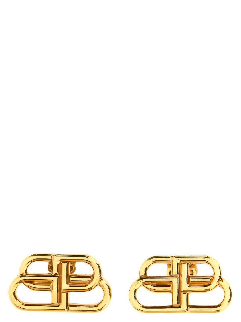 Interlocking Gold Finish Earrings