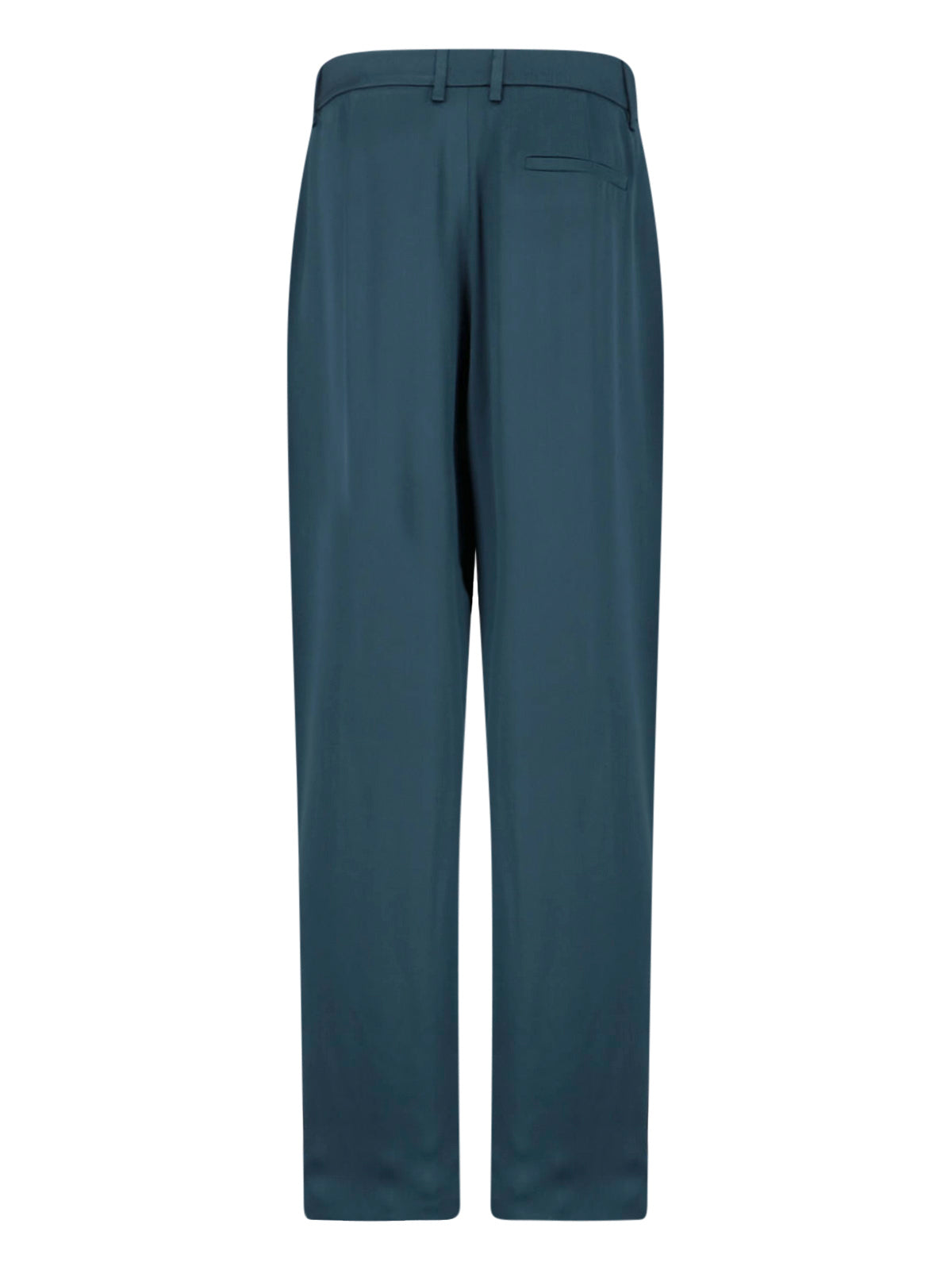 Silk Tailored Trousers – Green