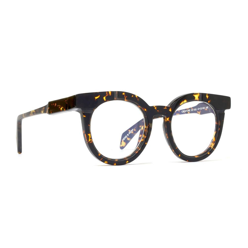 Creature 125 Dark Havana Acetate Round Sunglasses