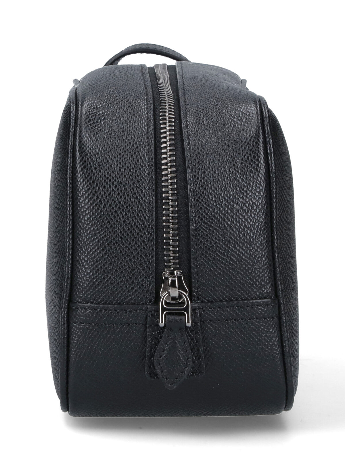 Rectangular Black Calf Leather Beauty Case