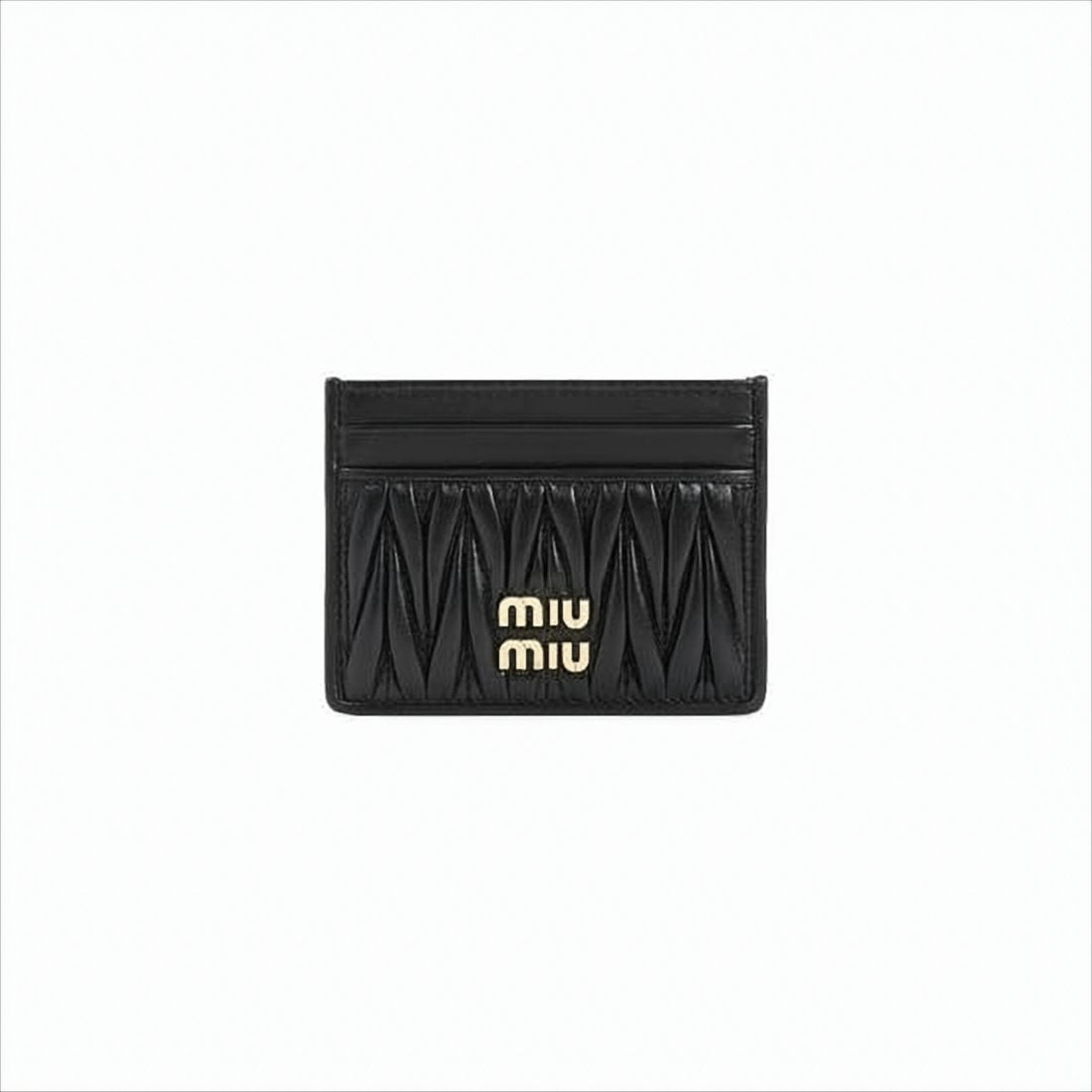 Quilted Nappa Leather Card Wallet