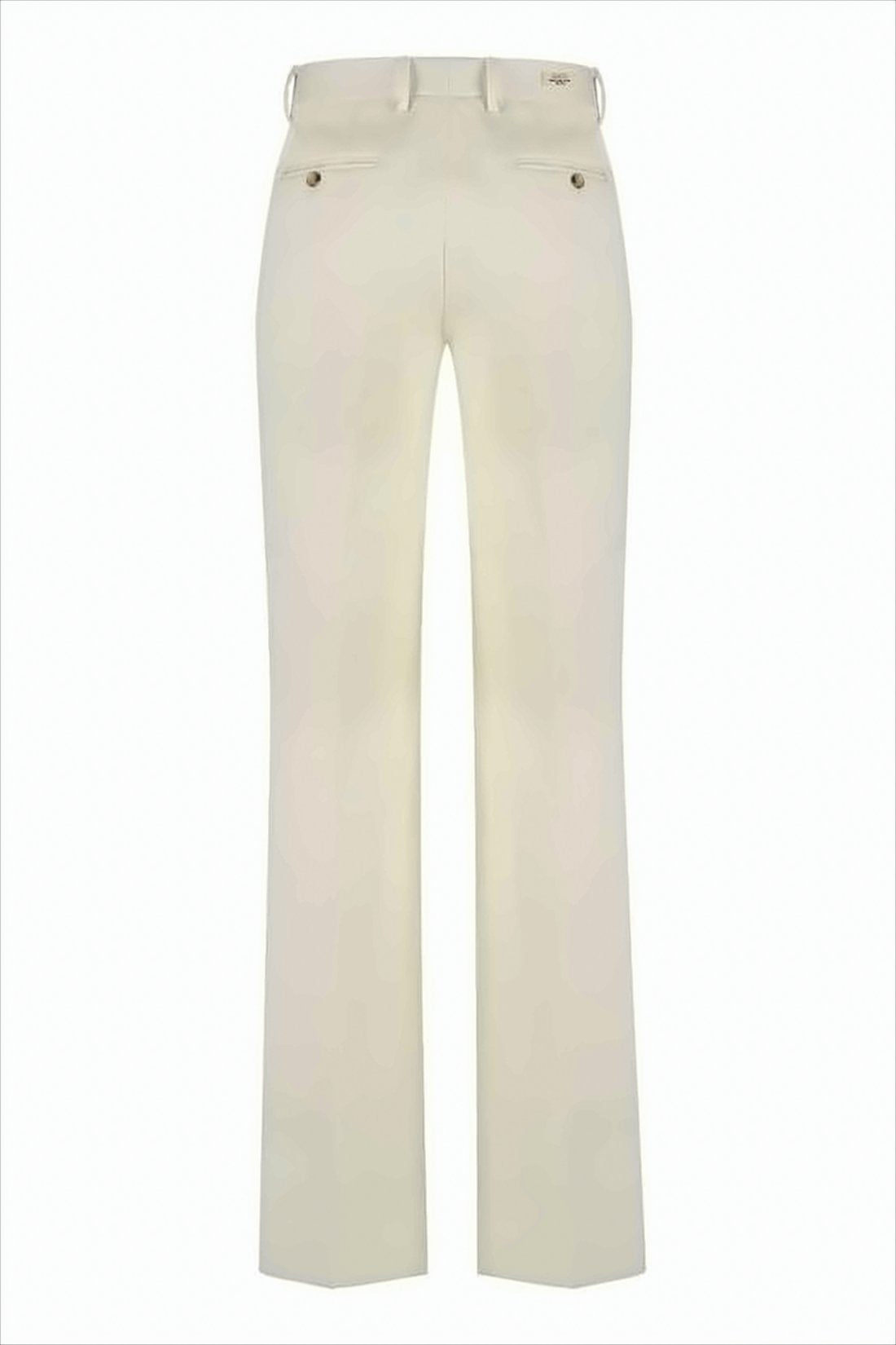 Tailored White Straight Pants