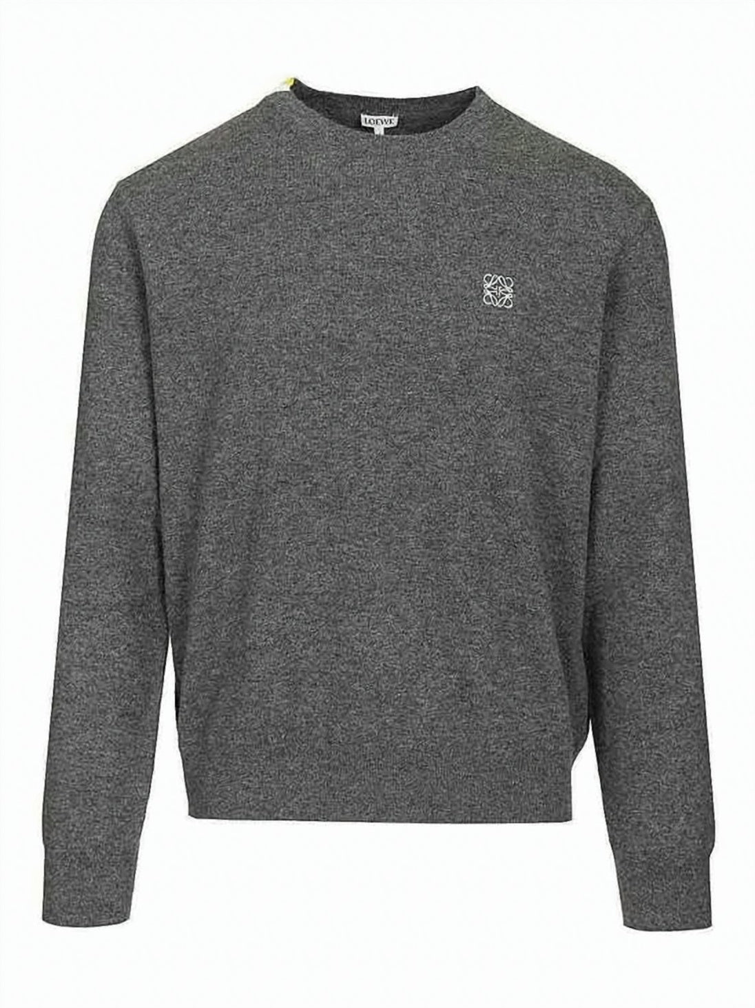 Grey Relaxed Fit Wool Blend Sweater