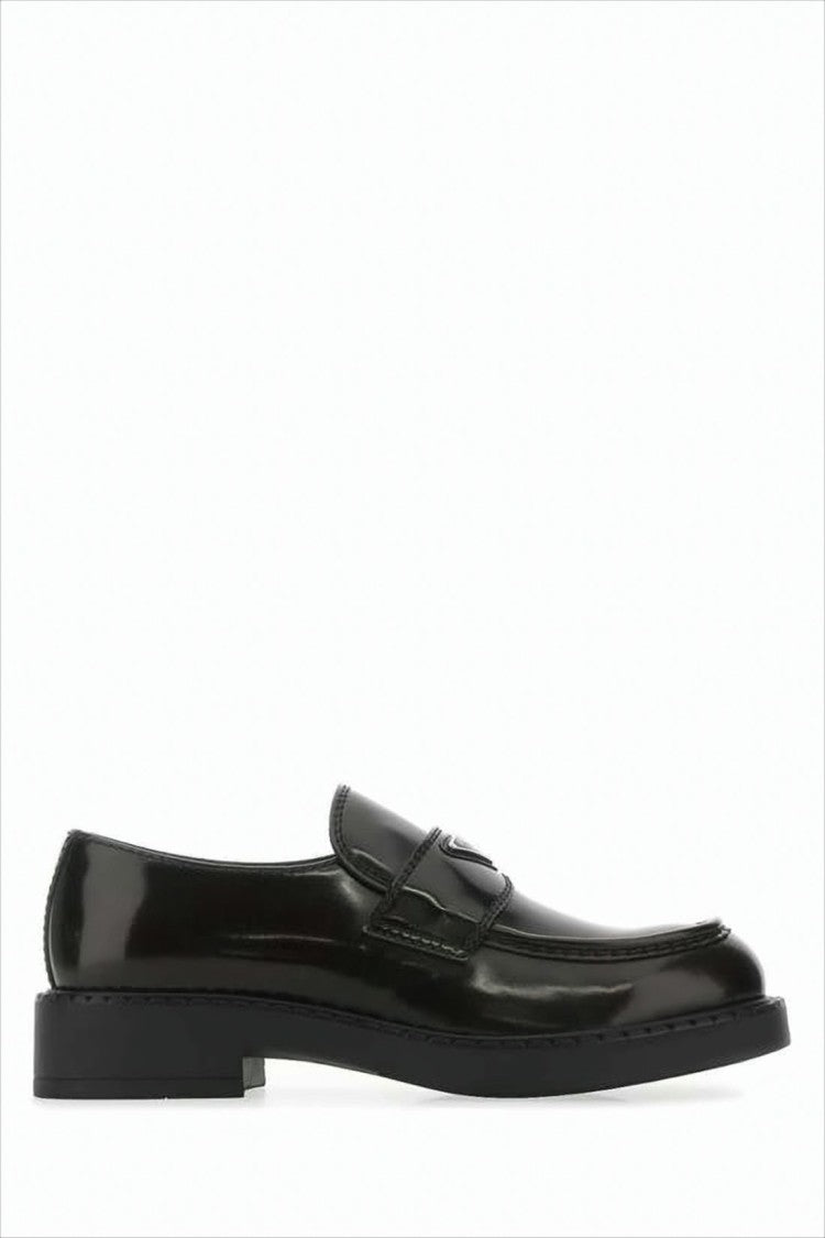 Polished Black Penny Loafers