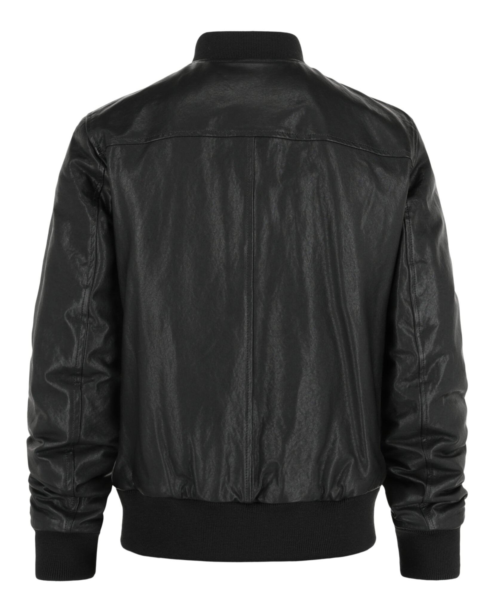 Montedoro Leather Bomber Jacket