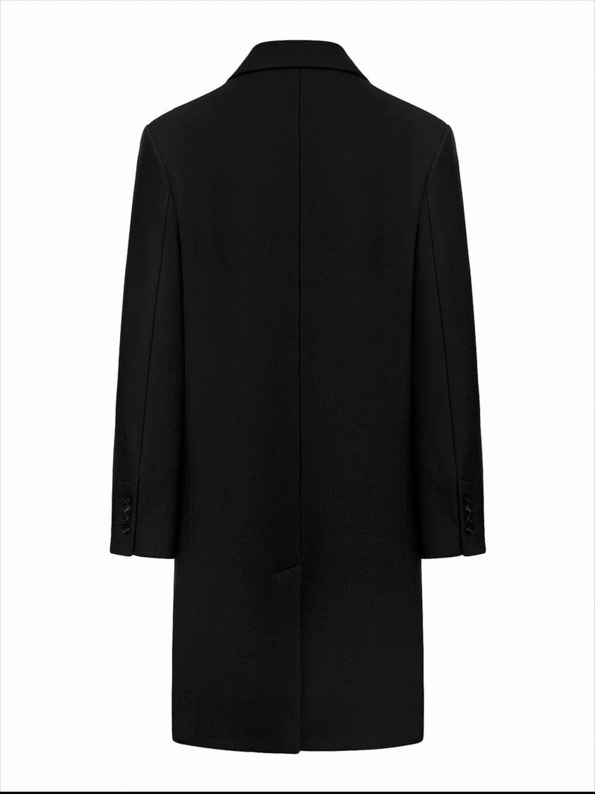 Tailored Two-Button Wool Coat With Notched Lapel