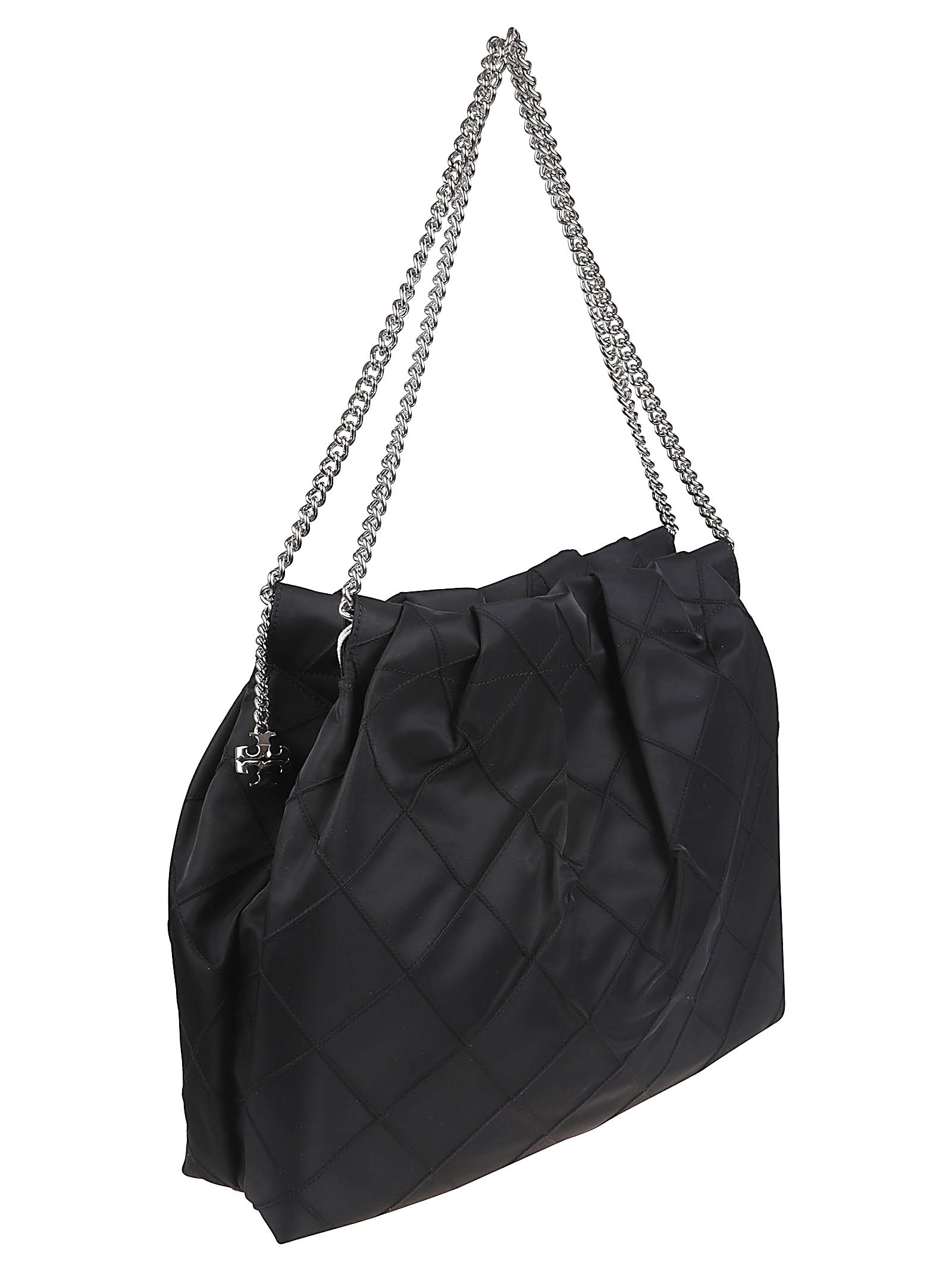 Soft-Structured Quilted Handbag with Chain Strap