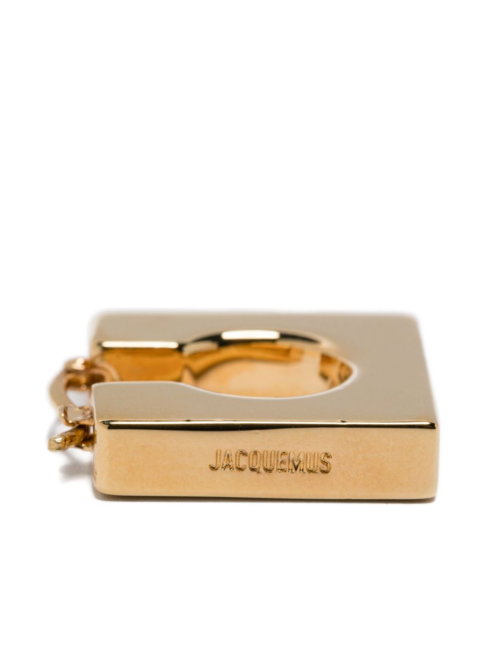 Asymmetrical Gold-Plated Hoop Earrings