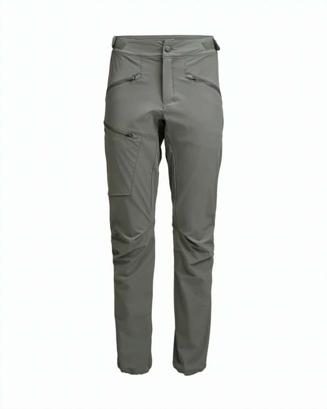 Straight Pants with Zippered Pockets