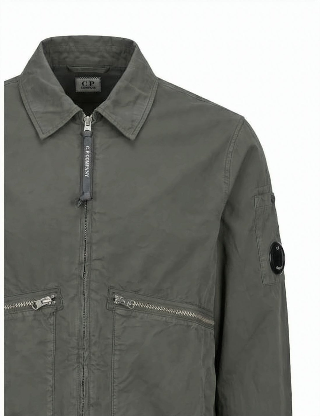 Black Classic Collar Cotton Zipper Jacket