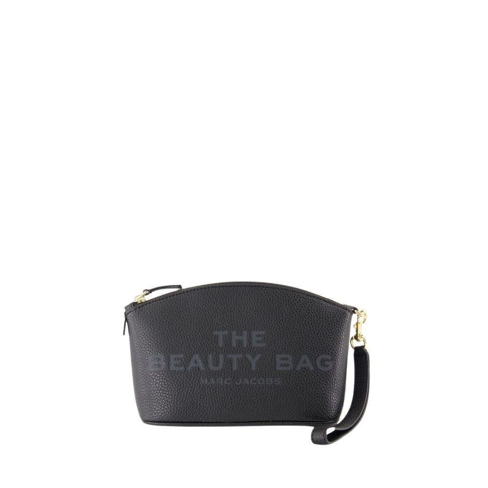 The Beauty Pouch - Leather - Black
