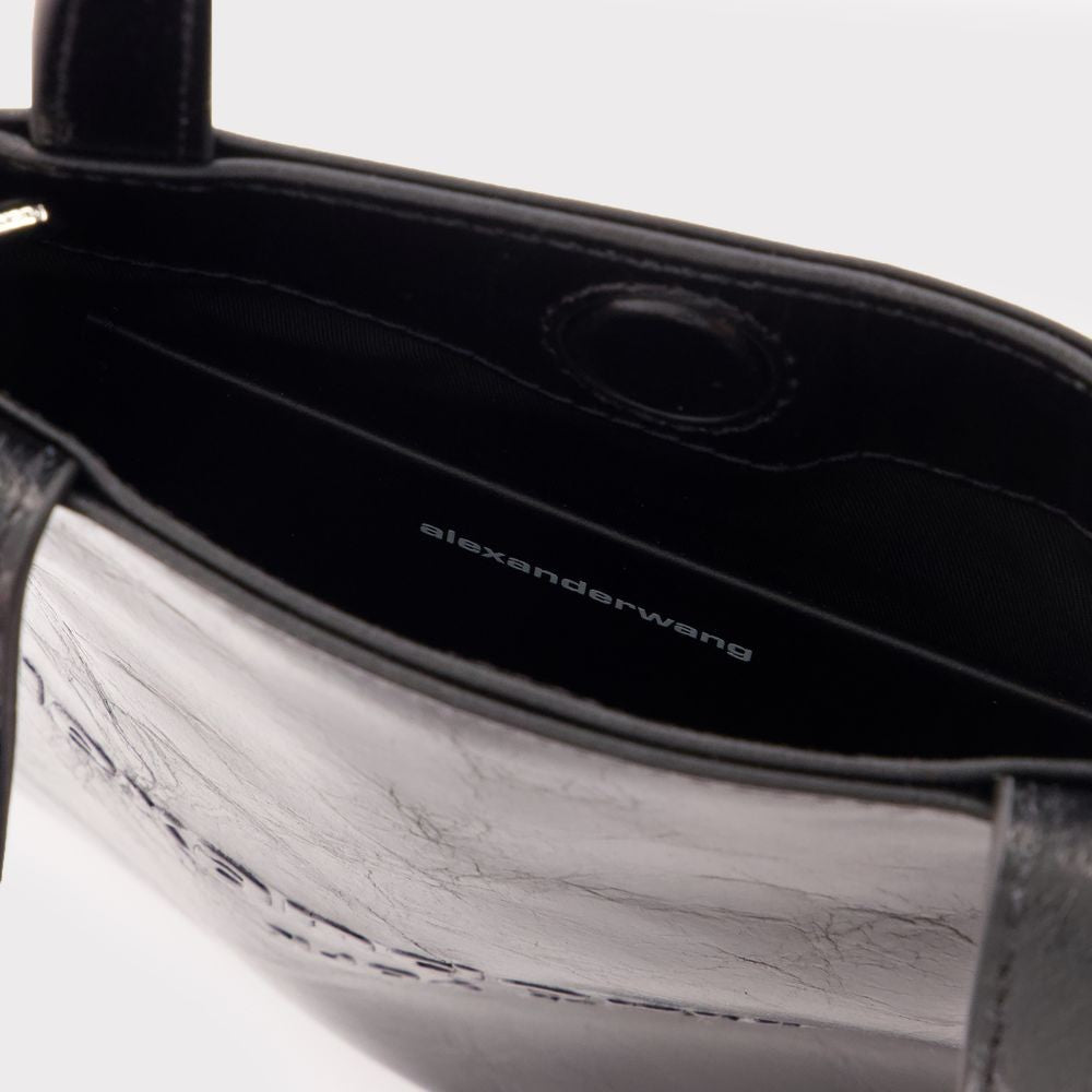 Pinch Small Shopping Bag - Leather - Black