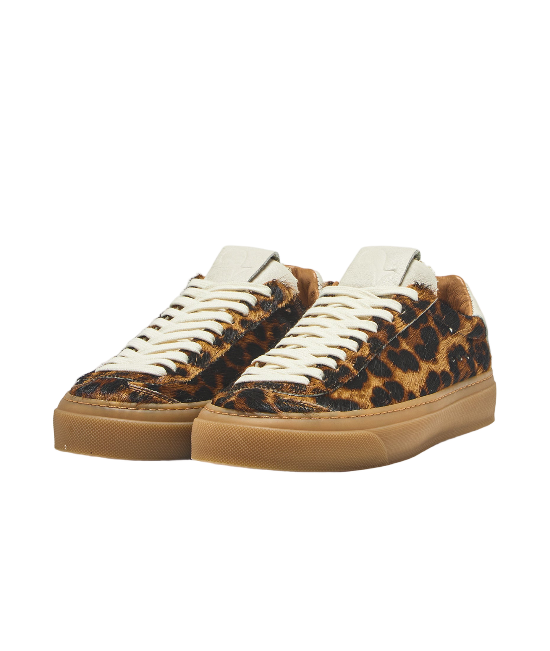 Leopard Print Fur Sneakers