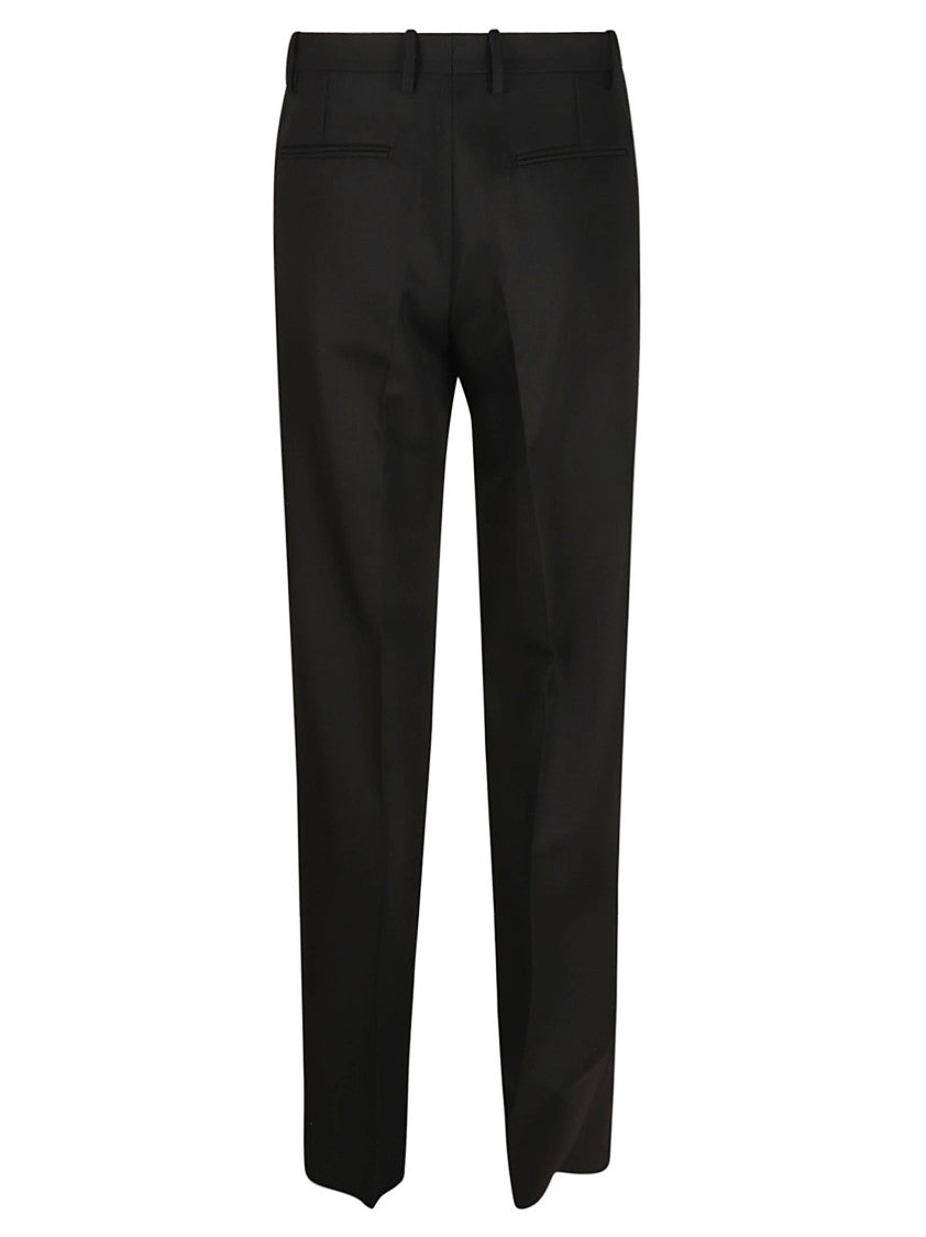 Tailored Black Trousers With Structured Waistband