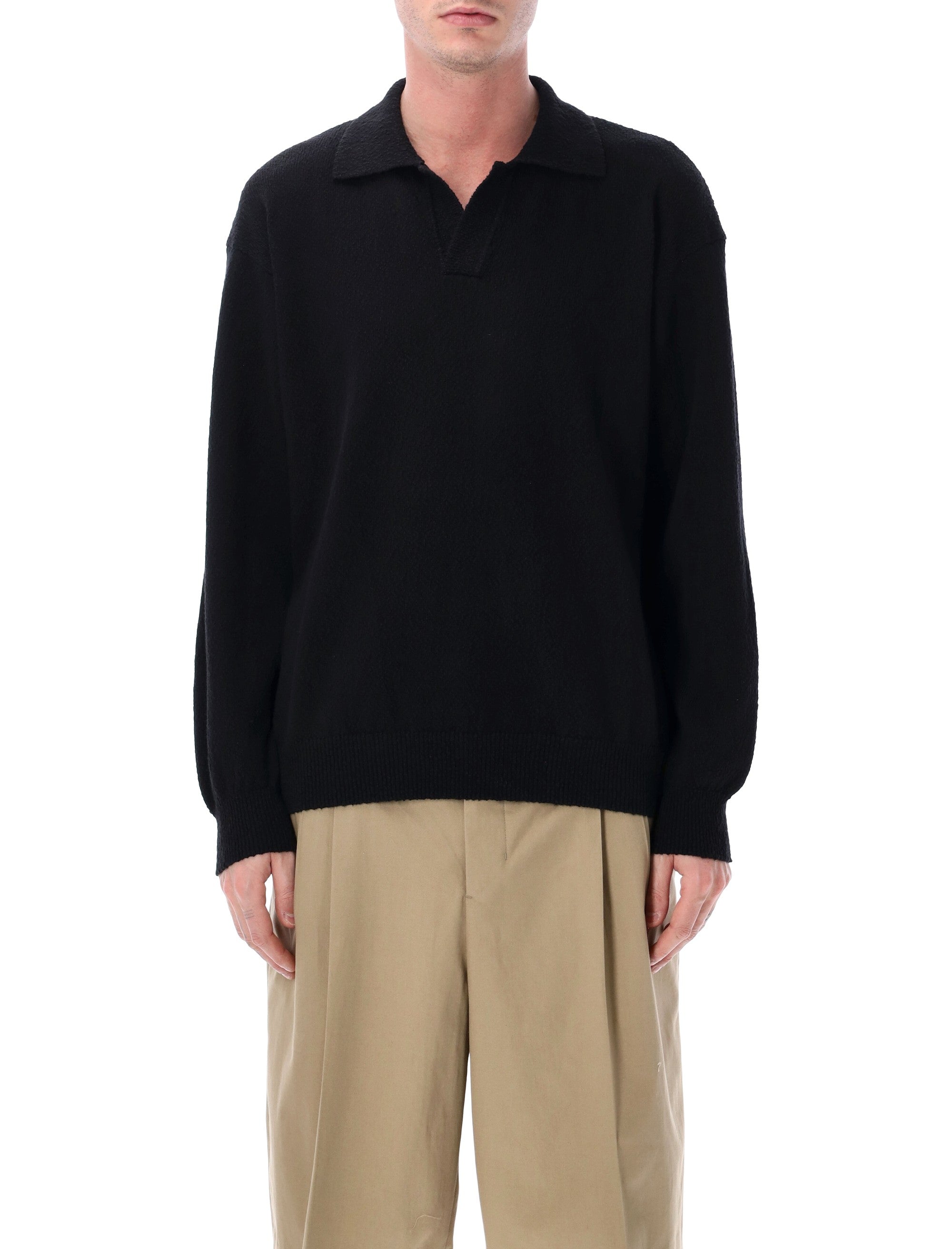 Irregular Texture Cotton Polo