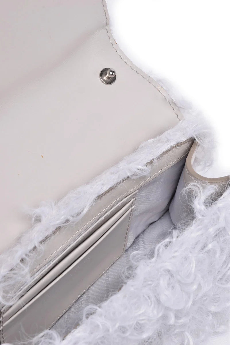 Hand Bag Polyester - White