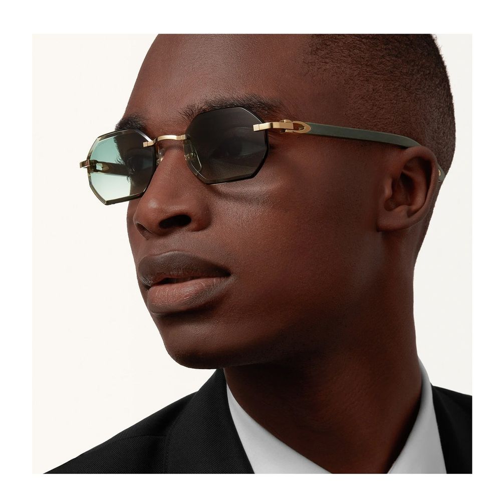 Ct0439S Décor C Allongé De Rimless Geometric Sunglasses