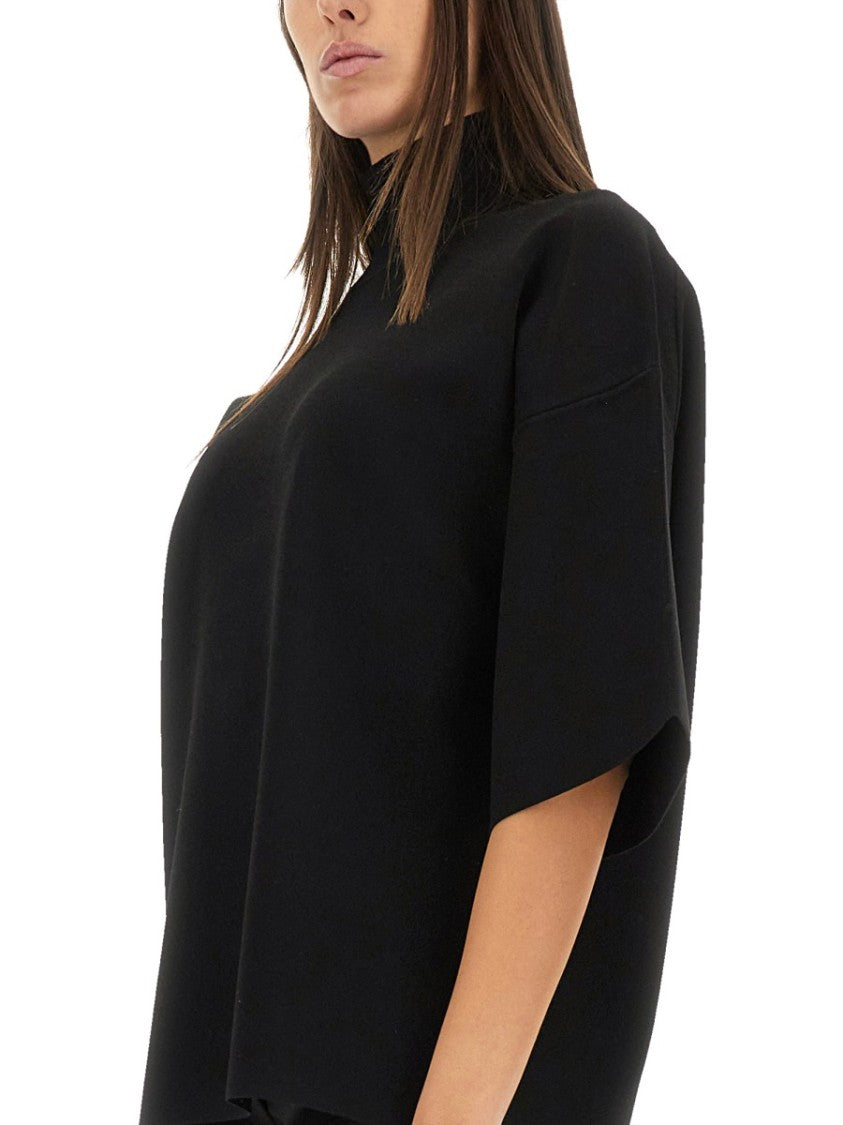 Relaxed Fit Turtleneck Top