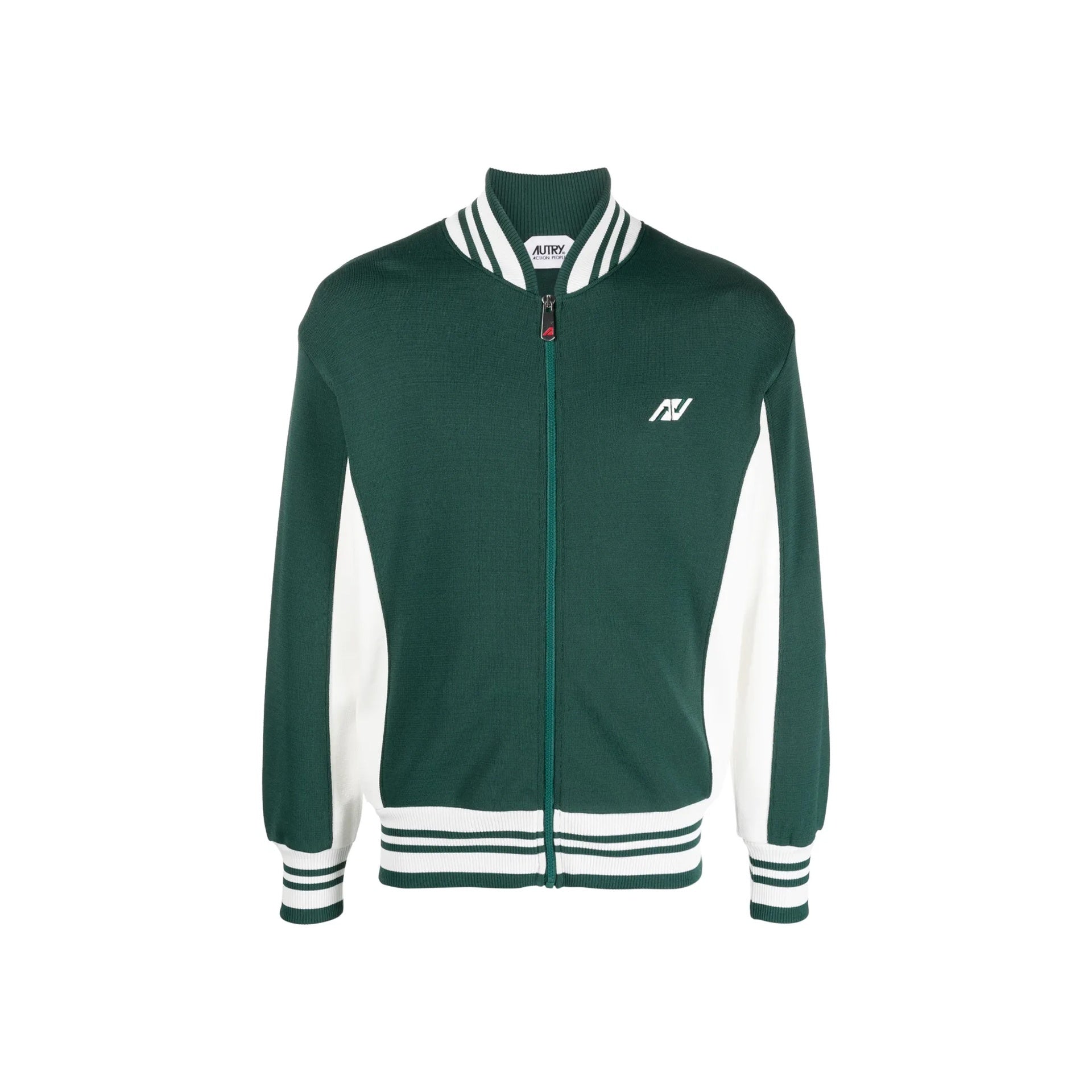 Contrast Panel Track Bomber Jacket