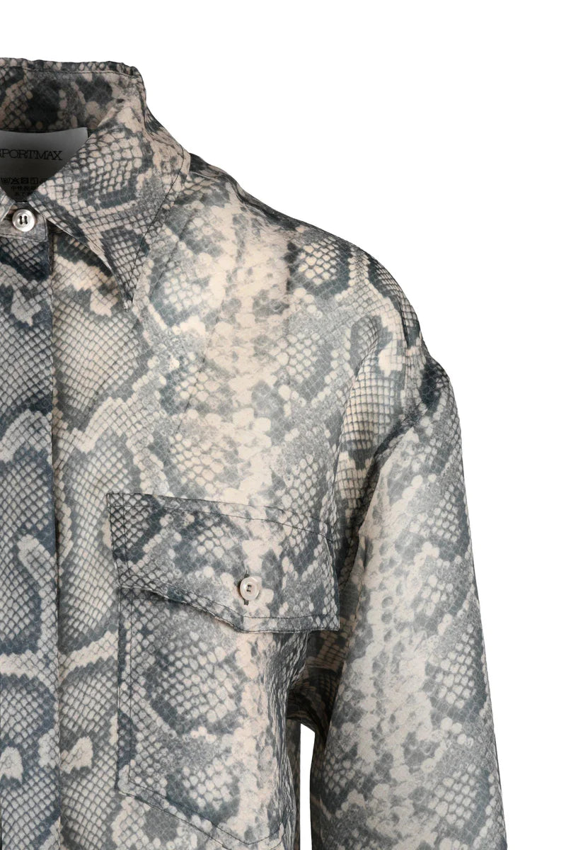 Voile Shirt - Beige/Black