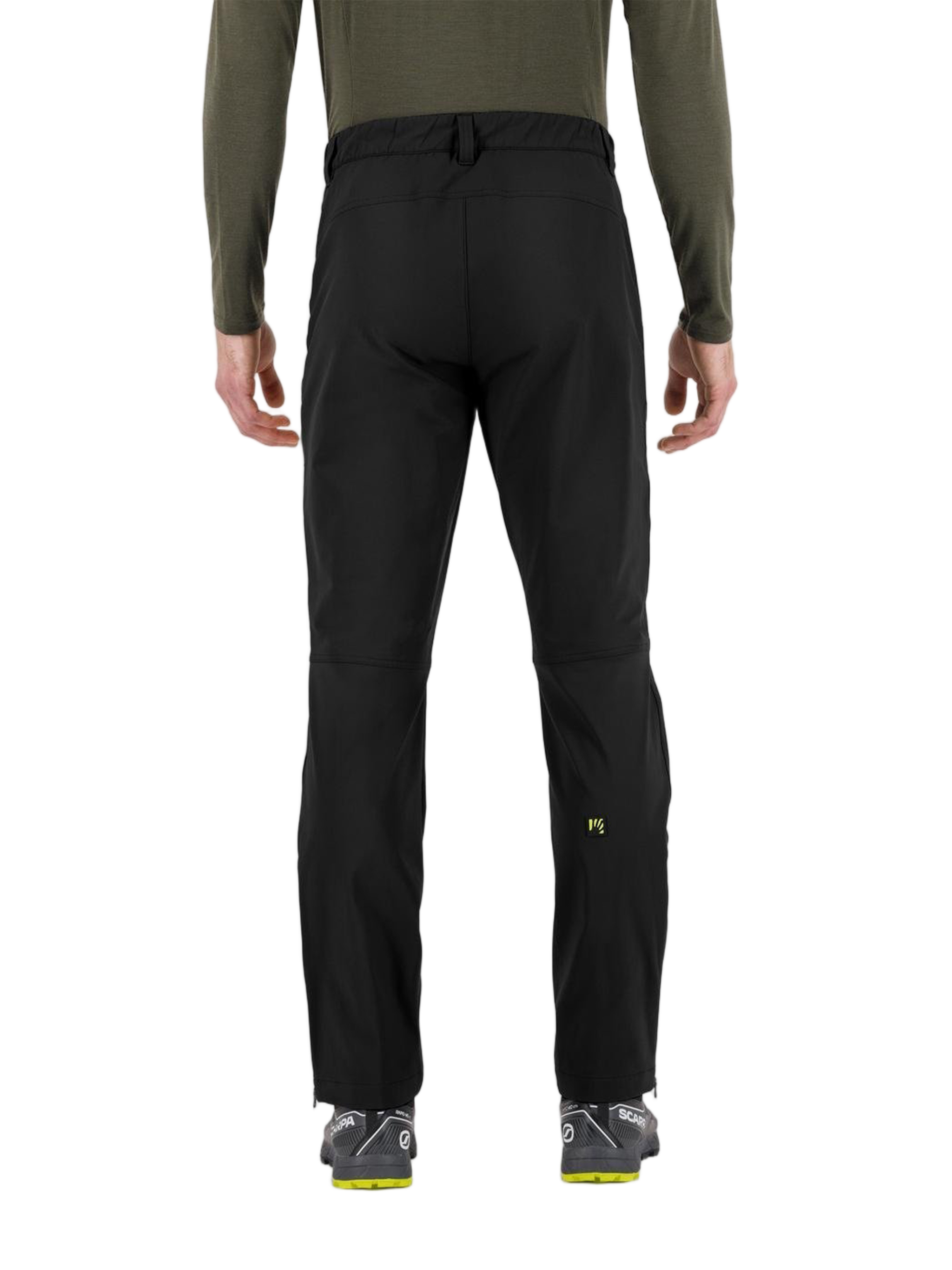 Black Scarnia Up Straight-Leg Pants