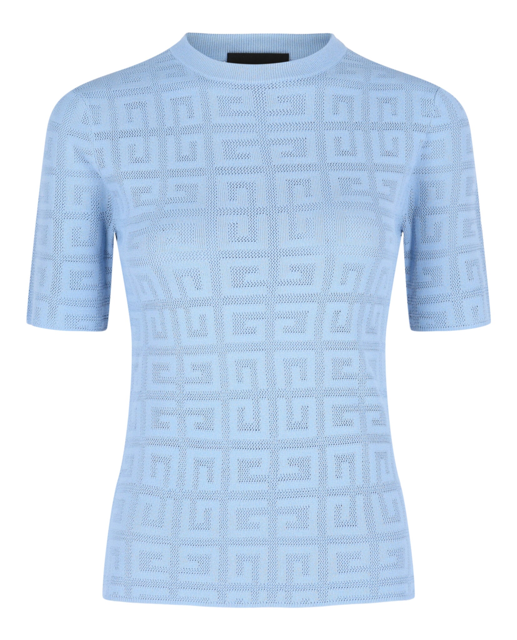 4g Monogram Short-Sleeve Knit Top