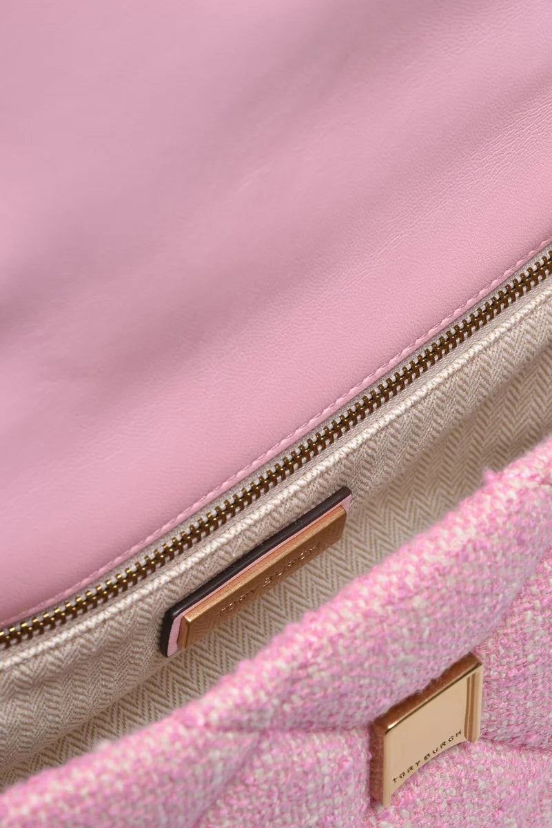Willa Tweed Tote Bag - Pink