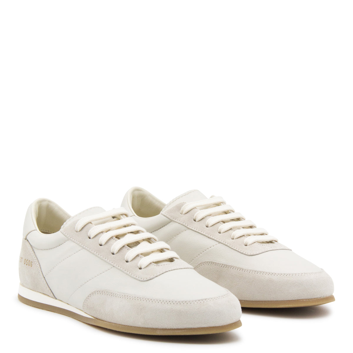 White Leather Minimal Runner Sneakers
