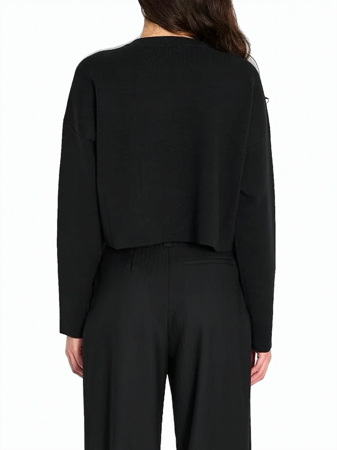Relaxed Fit Black Sweater