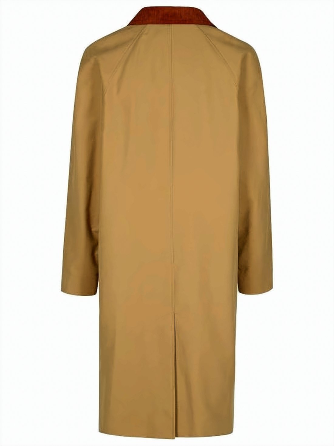 Classic Oversized Coat with Corduroy Collar