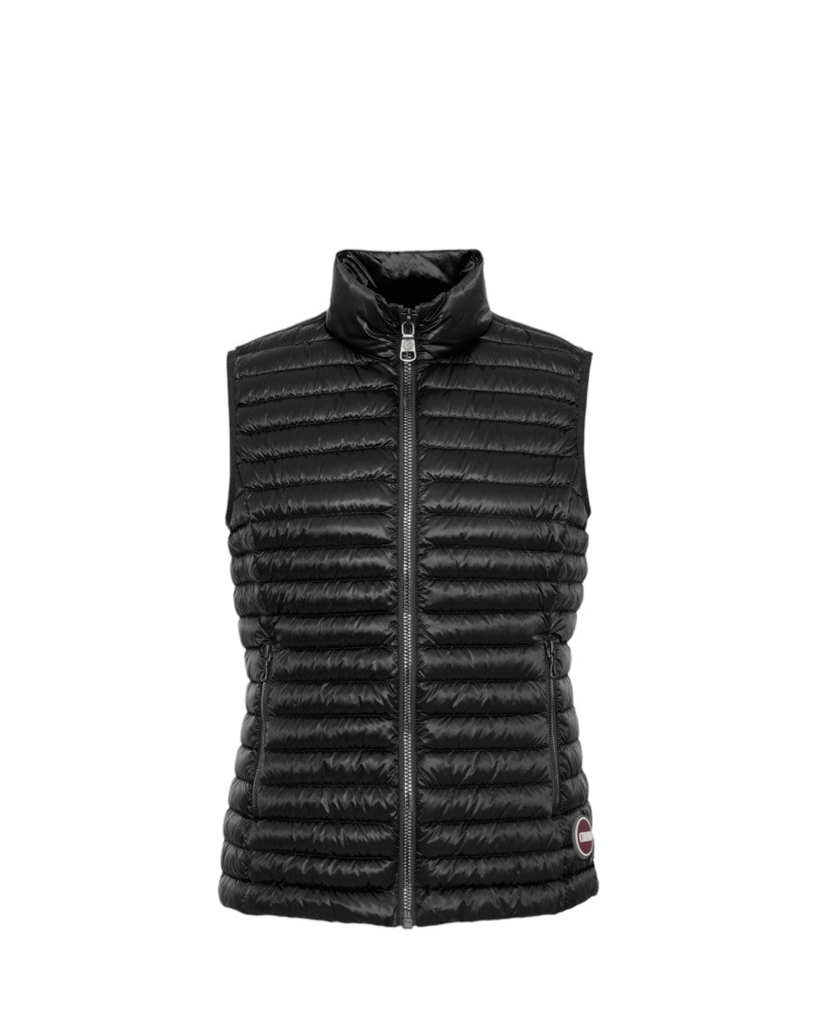 Black Padded Sleeveless Jacket