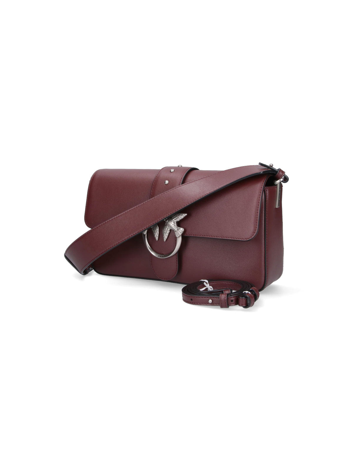 Vibrant Red Handbag With Structured Silhouette And Detachable Strap